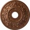 Ekena Millwork Valletta Ceiling Medallion (Fits Canopies up to 3 1/2"), 18"OD x 3 1/2"ID x 1"P, Polished Copper CM18VLPOS - alternate 1